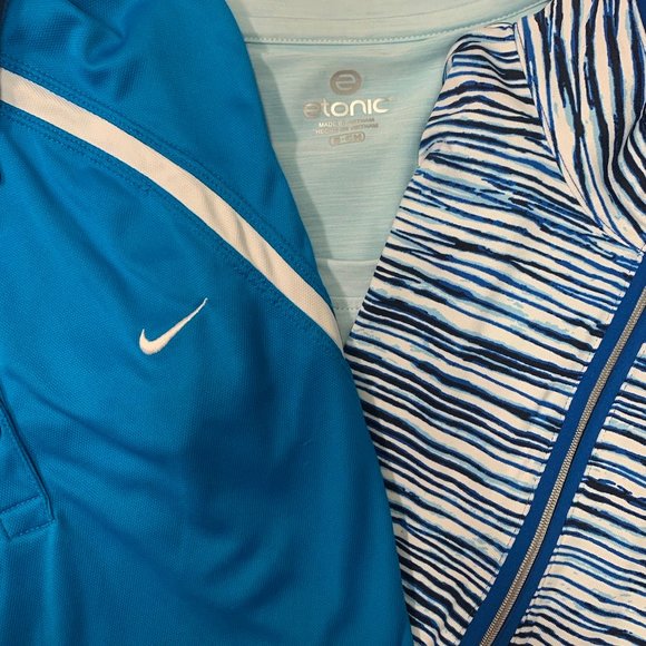 3 LIKE NEW  NIKE, ETONIC SHORT SLEEVED SHIRTS - Picture 5 of 14